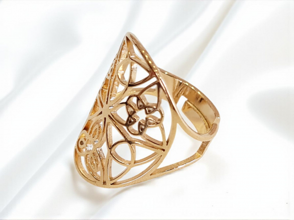 bague nœuds celtiques acier inoxydable